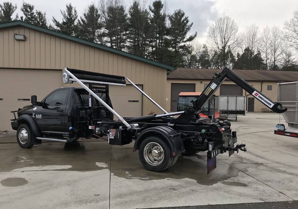 truck for roll off dumpster